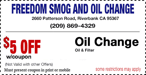 Oil Change Coupon